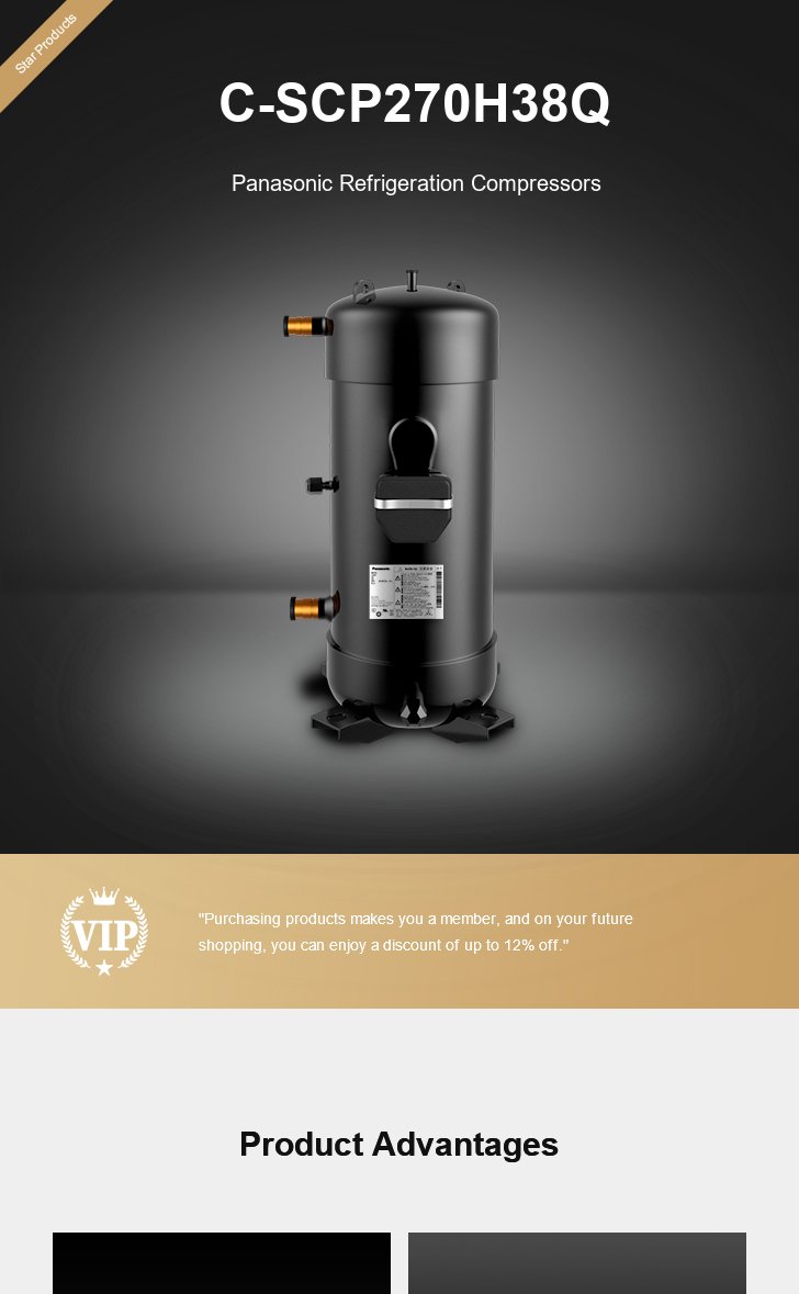 Panasonic Compressor C-SCP270H38Q, technical parameters pdf, structure diagram